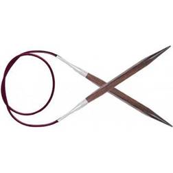 Knitpro 100 cm x 7 mm Cubics Fixed Circular Needles, Rosewood