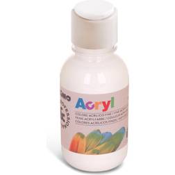 Acrylmaling hvid 125 ml Røverkøb