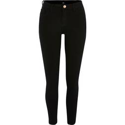 River Island Mid Rise Skinny Jeans - Black