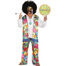Fiestas Guirca Hippie Rainbow Costume