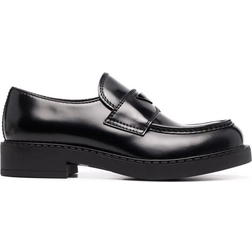 Prada Triangle Logo Loafers - Black