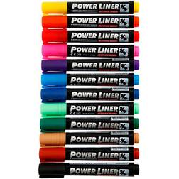 Mungyo Power Liner, stregtykkelse: 1,5-3 mm, ass. farver, 12stk