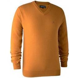 Deerhunter Kingston stickad pullover med v-hals, Golden Oak