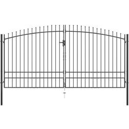 vidaXL Double Door Fence Gate with Spear Top 145742 400x248cm