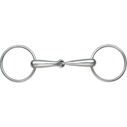 Shires Hollow Mouth Race Jointed Loose Ring Snaffle