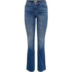 Only Paola Life Hw Bootcut Jeans - Blue/Medium Blue Denim