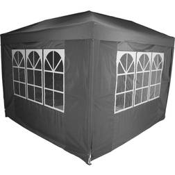 Charles Bentley Pop Up Gazebo with 4 Sides 3x3 m