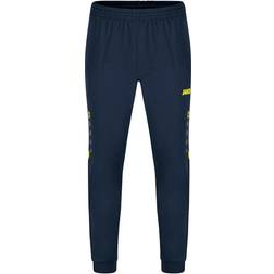 JAKO Challenge Polyester Trousers Unisex - Seablue/Neon Yellow