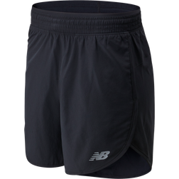 New Balance Pantalón Corto Accelerate Negro Gris Mujer - Grey