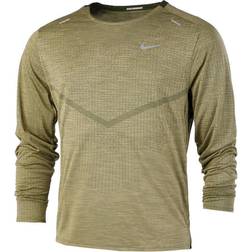 Nike Dri-FIT ADV Techknit Ultra Long-Sleeve Running Top Men - Rough Green/Coriander/Heather