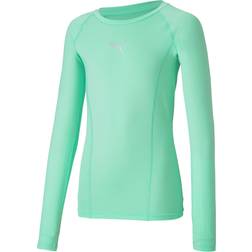 Puma Kid's LIGA Long Sleeve Baselayer - Green Glimmer (655921-28)