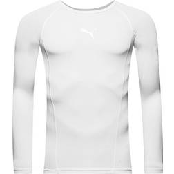 Puma Kid's LIGA Long Sleeve Baselayer - Puma White (655921-04)