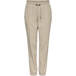 Only Kelda Emery Loose Fitted Trousers - Beige/Humus