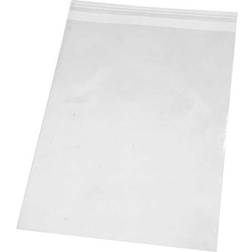 Creativ Company Sachets Transparents Plats Fermeture Autocollante 18 x 25,3 cm 200 pcs