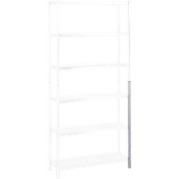 RAACO 136853 Basic shelf post (W x H x D) 31 x 1000 x 31 mm Steel Silver 4 pc(s)