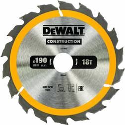 Dewalt Sågklinga för trä Construction; 190x30 mm; Z18