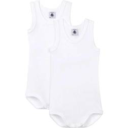 Petit Bateau Tank Baby Body 2-Pack- White (A01T5-00)