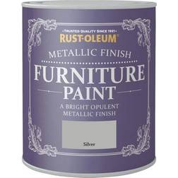 Rustoleum Metallic Finish Furniture Metallfärg Silver 0.75L