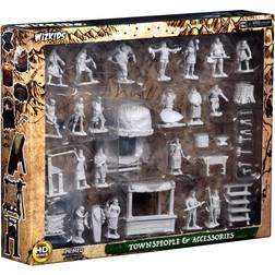 WizKids Dungeons & Dragons Deep Cuts Unpainted Miniatures Townspeople and Accessories