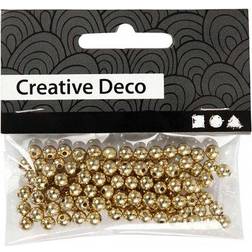 Creativ Company Wax Beads, 5 mm, 0,7 mm, gold, 100 pc/ 1 pack