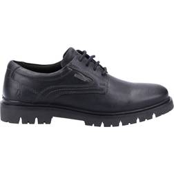 Hush Puppies Hombres Parker Cuero Oxford Zapatos - Marrón/Negro