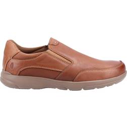Hush Puppies Aaron Slip On Leren Schoen - Kastanjebruin