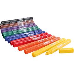 PRIMO textile markers, assorted colours, 12x8 pc/ 1 pack