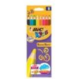 Bic Farveblyanter kids supersoft, jumbo, æske a 8 assorterede farver