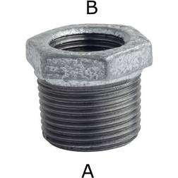 +GF+ Galvaniseret randfittings nippelmuffe 1" 1/4"