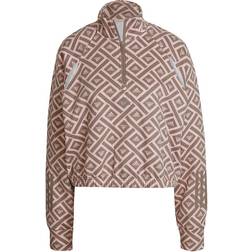 adidas Women Hyperglam Fleece Sweatshirt - Multicolor/Vapour Pink