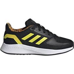 Adidas Kid's Runfalcon 2.0 - Core Black/Bright Yellow/Solar Gold