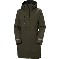 Helly Hansen W Adore Insulated Rain Coat - Utility Green