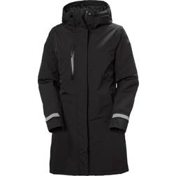 Helly Hansen Chubasquero Largo Aislante Para Mujer Negro