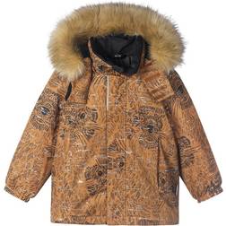 Reima Kid's Reflective Winter Jacket Sprig - Cinnamon Brown (521639-1492)