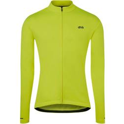 Dhb Long Sleeve Thermal Jersey Men - Fluro Yellow