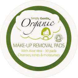 Simply Gentle Make-up fjerner Wet Pads, 30stk