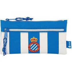 Safta RCD Espanyol DE Barcelona 2 Zippers Pencil Case