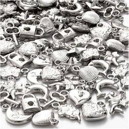 Sølvcharms, 80 g, 15-20 mm