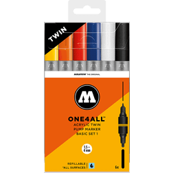 Molotow One4All Acrylic Twin Pump Marker Basic Set 1 (6)