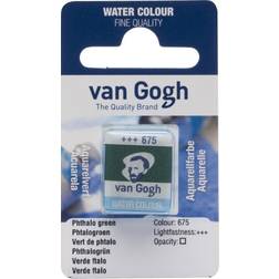 Van Gogh Akvarel 675 Phthalo Green Pan