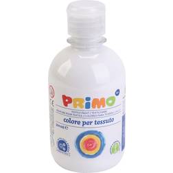 Primo Tekstilmaling, hvid, 300 ml