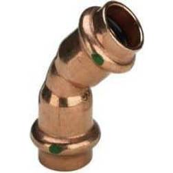 VIEGA 2426.1 Curva 45 Maschio/Femmina Ø22 In Rame a Pressare 292515