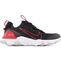 Nike React Vision GS - Black/Dark Smoke Gray/Light Smoke Gray/University Red