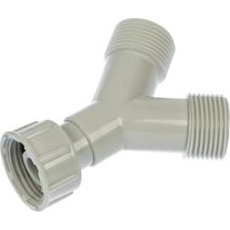 Silvan Y-rør 3/4"x3/4"3/4" hvid plast