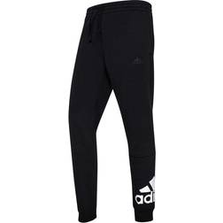 Adidas Essentials Tapered Cuff Logo Pants - Black/White