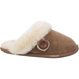 Cotswold Lechlade Sheepskin Mule - Chestnut