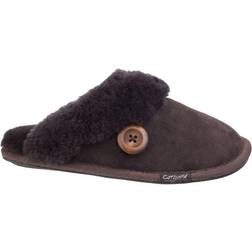 Cotswold Lechlade Sheepskin Mule - Chocolate