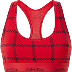 Calvin Klein Modern Cotton Bralette - Men's Window Pane/Rustic Red