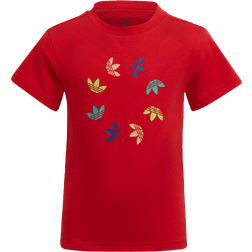 Adidas Kid's Adicolor T-shirt - Vivid Red (HE6839)