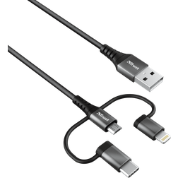 Trust USB A-USB Micro B/USB C/Lightning 1m